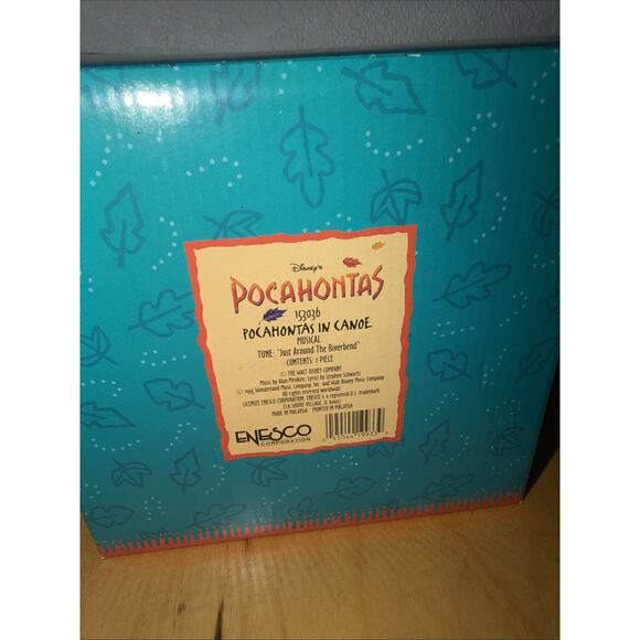 Disney Enesco 1995 Pocahontas & Meeko, Plays The Tune Just Around the River Bend - Picture 3 of 5